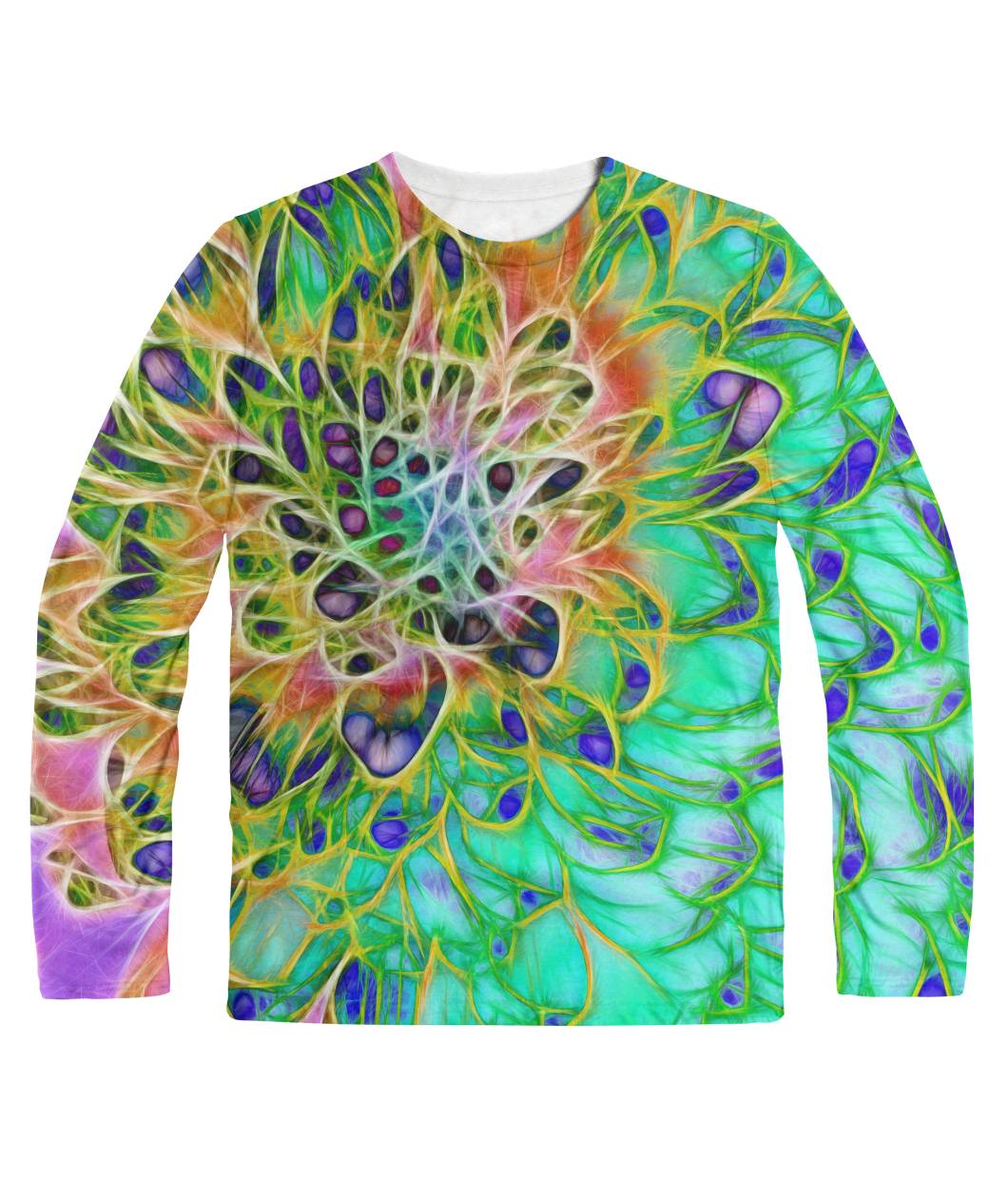 Abstract Chrysanthemum Longsleeve Shirt Sublimation Long Sleeve