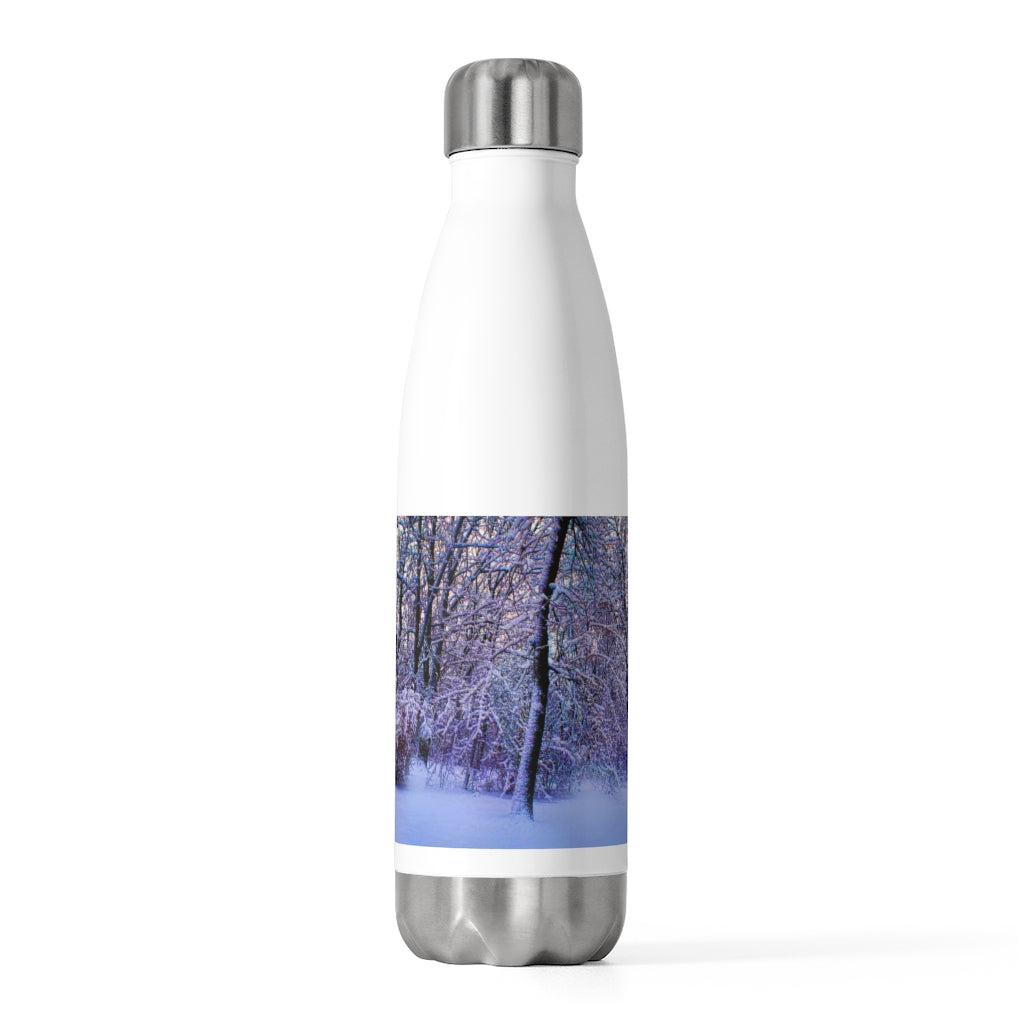 Blue and Pink Snow at Dawn 20oz Insulated Bottle