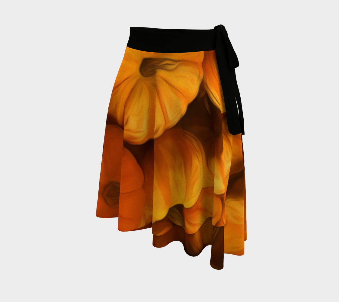 Pumpkins Wrap Skirt