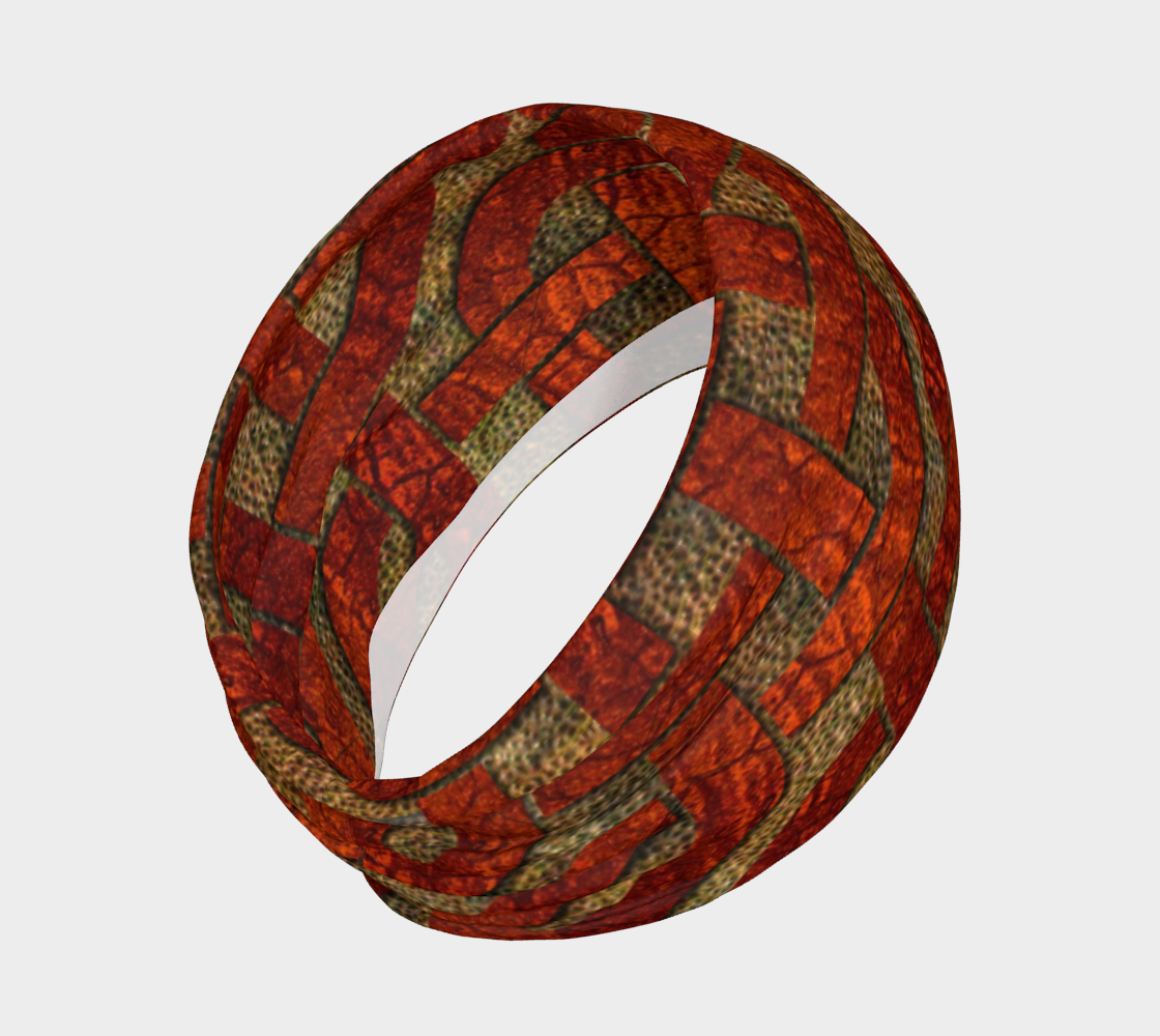 Red Leather Look Celtic Knot Headband