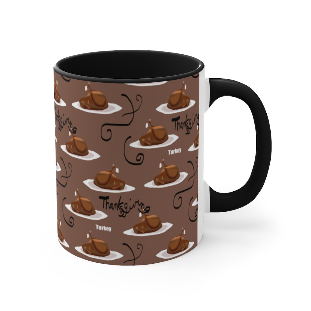 Turkey Dinner Accent Mug