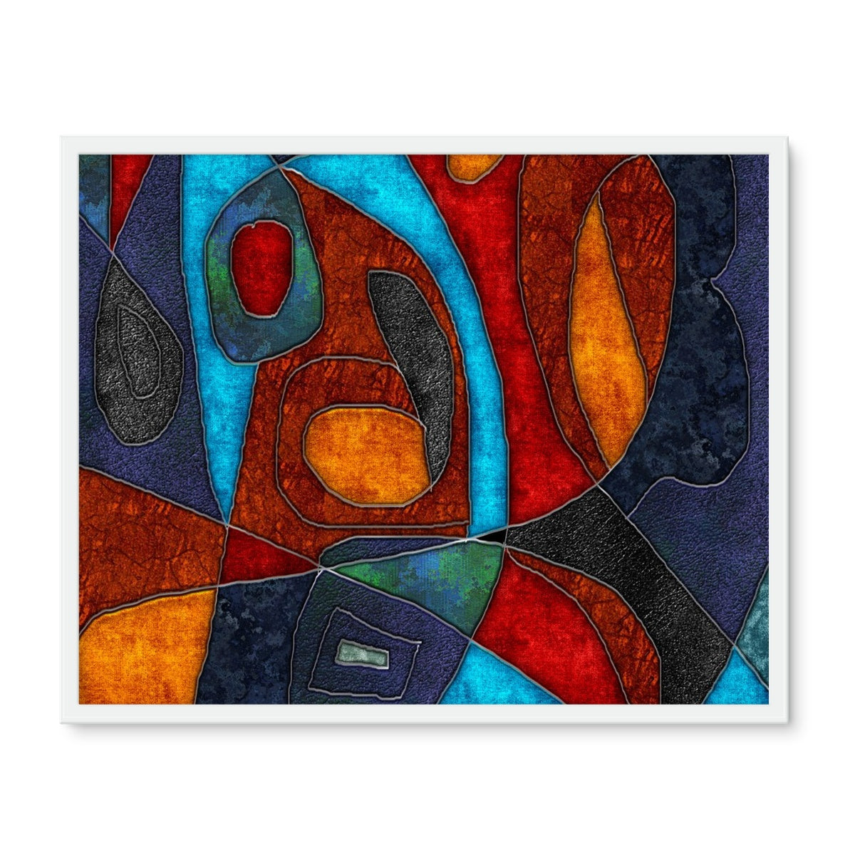 Abstract With Heart Framed Photo Tile