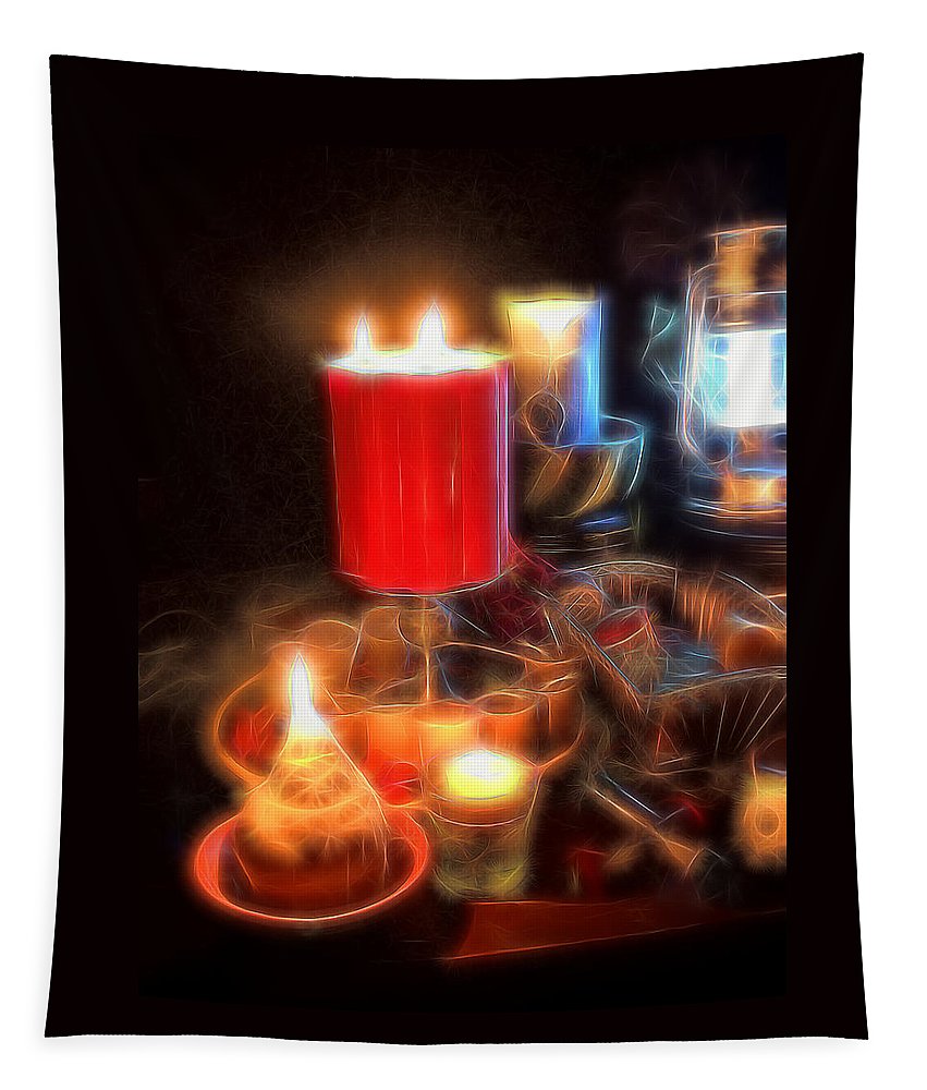Candle Still life - Tapestry