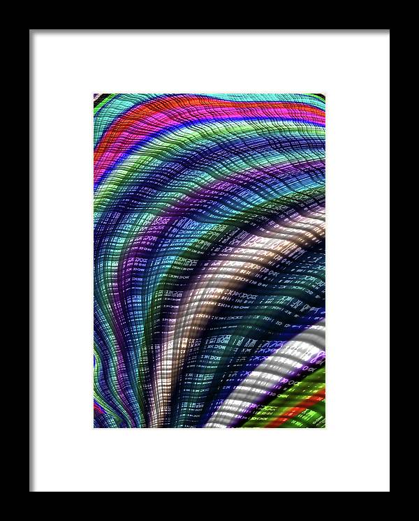 Candy Plaid Fractal - Framed Print