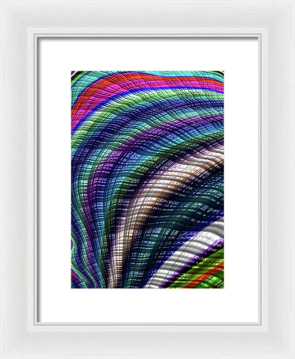 Candy Plaid Fractal - Framed Print