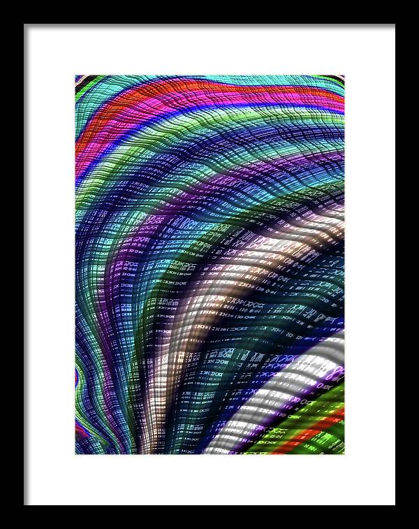 Candy Plaid Fractal - Framed Print