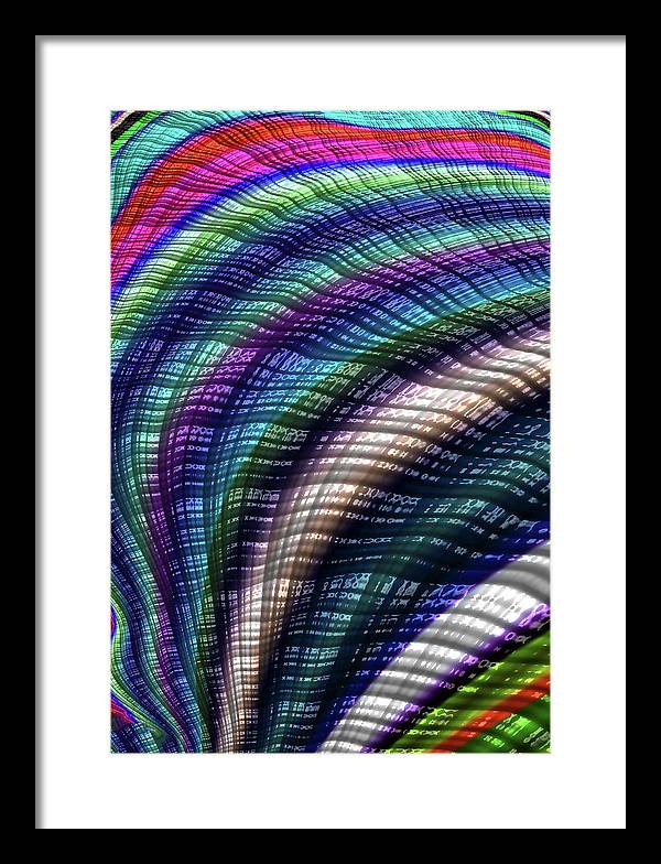 Candy Plaid Fractal - Framed Print