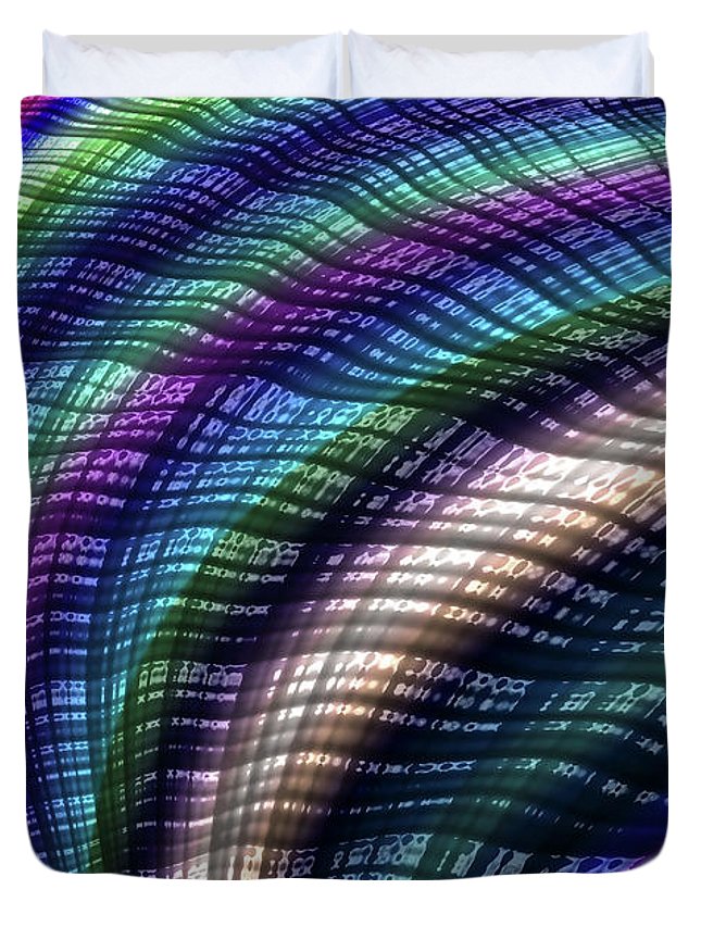 Candy Plaid Fractal - Duvet Cover