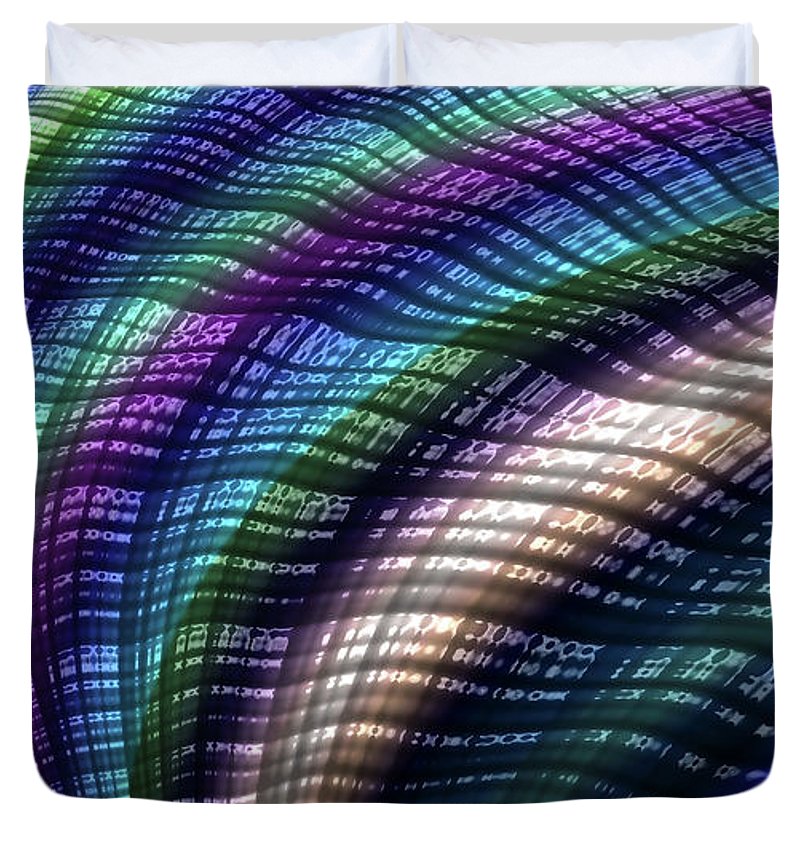 Candy Plaid Fractal - Duvet Cover