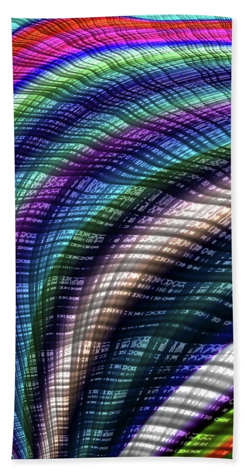 Candy Plaid Fractal - Bath Towel