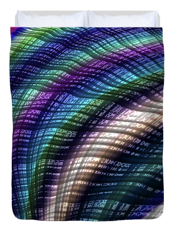 Candy Plaid Fractal - Duvet Cover