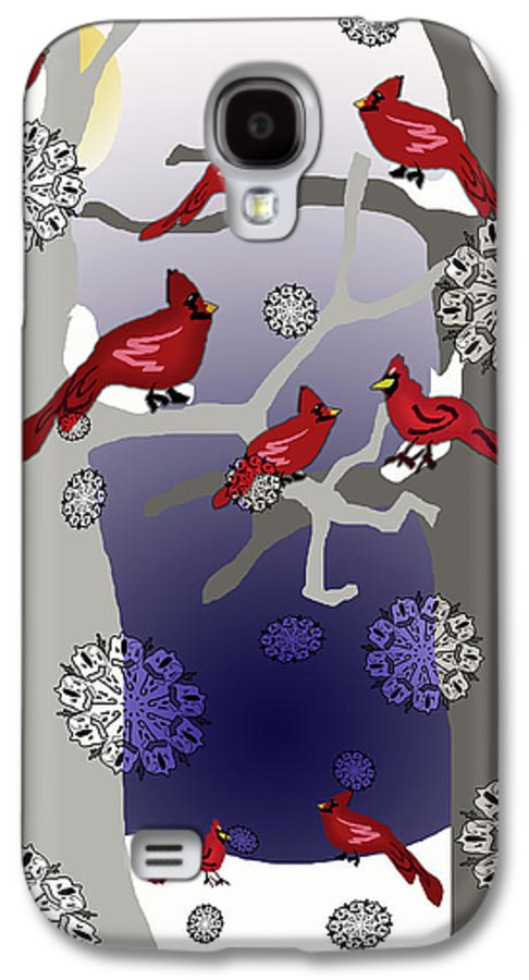 Cardinals In The Snow - Phone Case