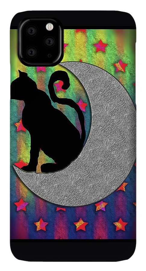 Cat On A Moon - Phone Case