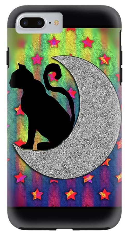 Cat On A Moon - Phone Case