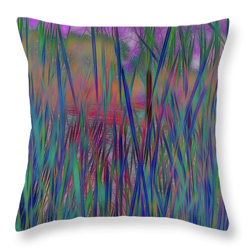 Cattail In July - Throw Pillow