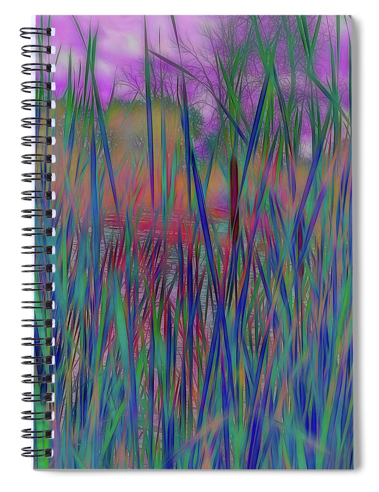 Cattail In July - Spiral Notebook