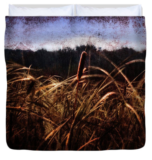 Cattails In The Wind - Duvet Cover