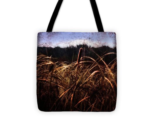 Cattails In The Wind - Tote Bag