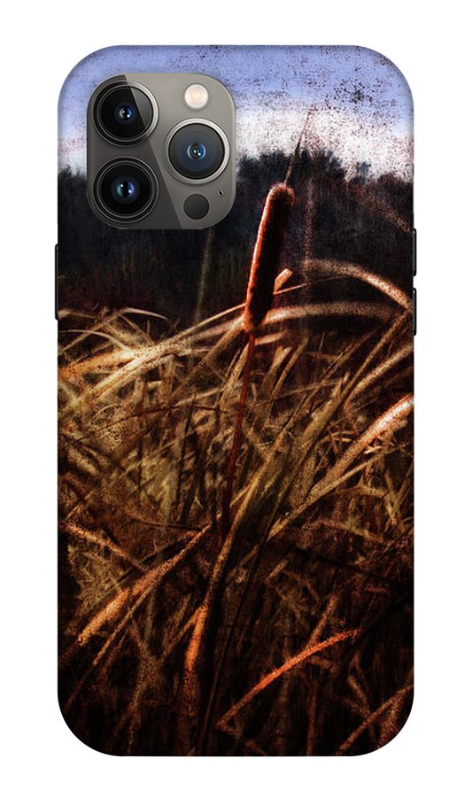 Cattails In The Wind - Phone Case