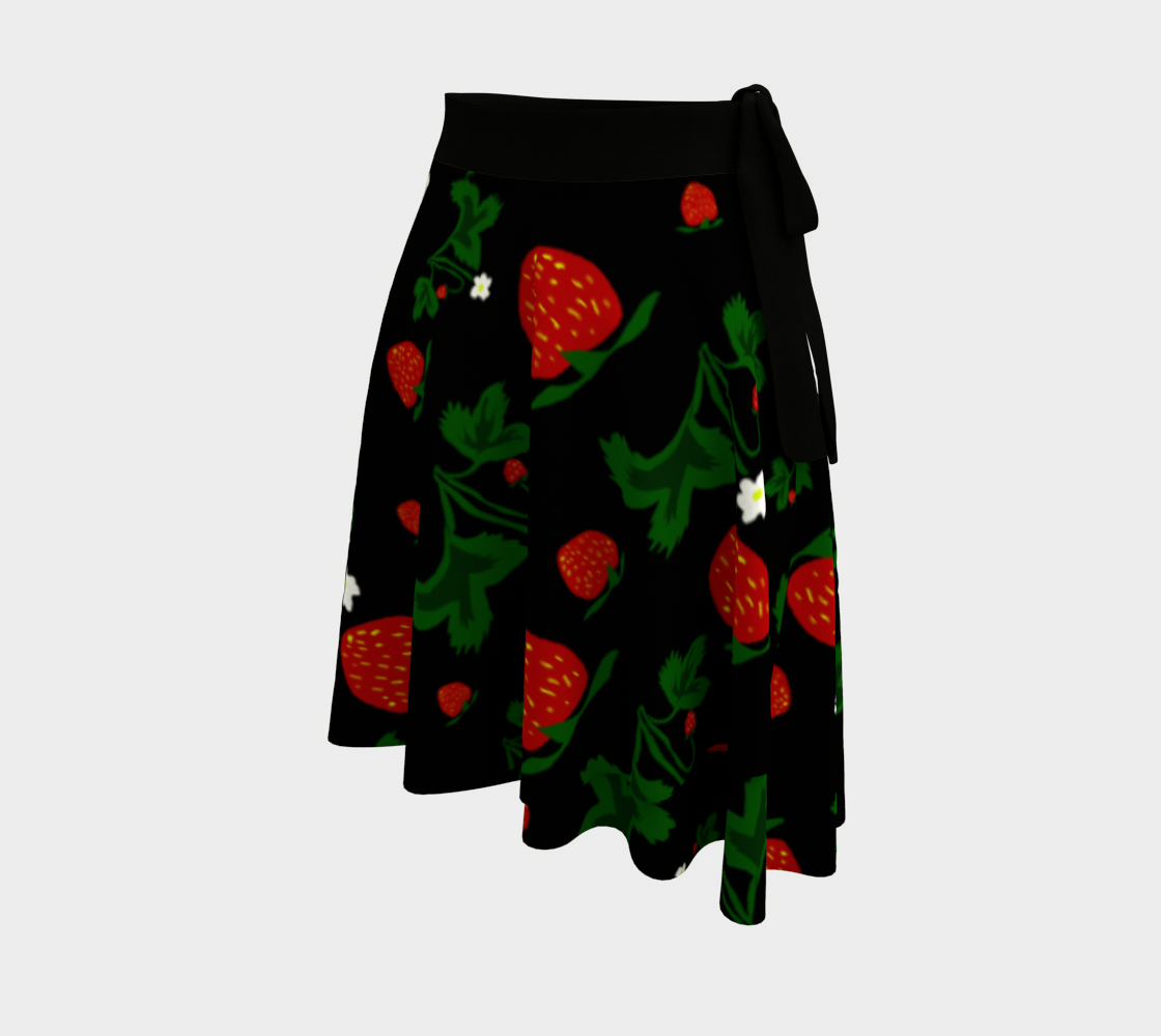 Wild Strawberries Wrap Skirt