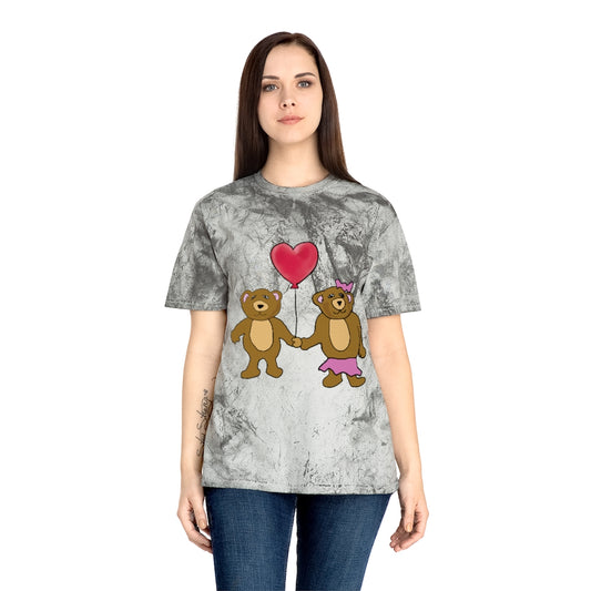 Teddy Bear Valentine Unisex Color Blast T-Shirt