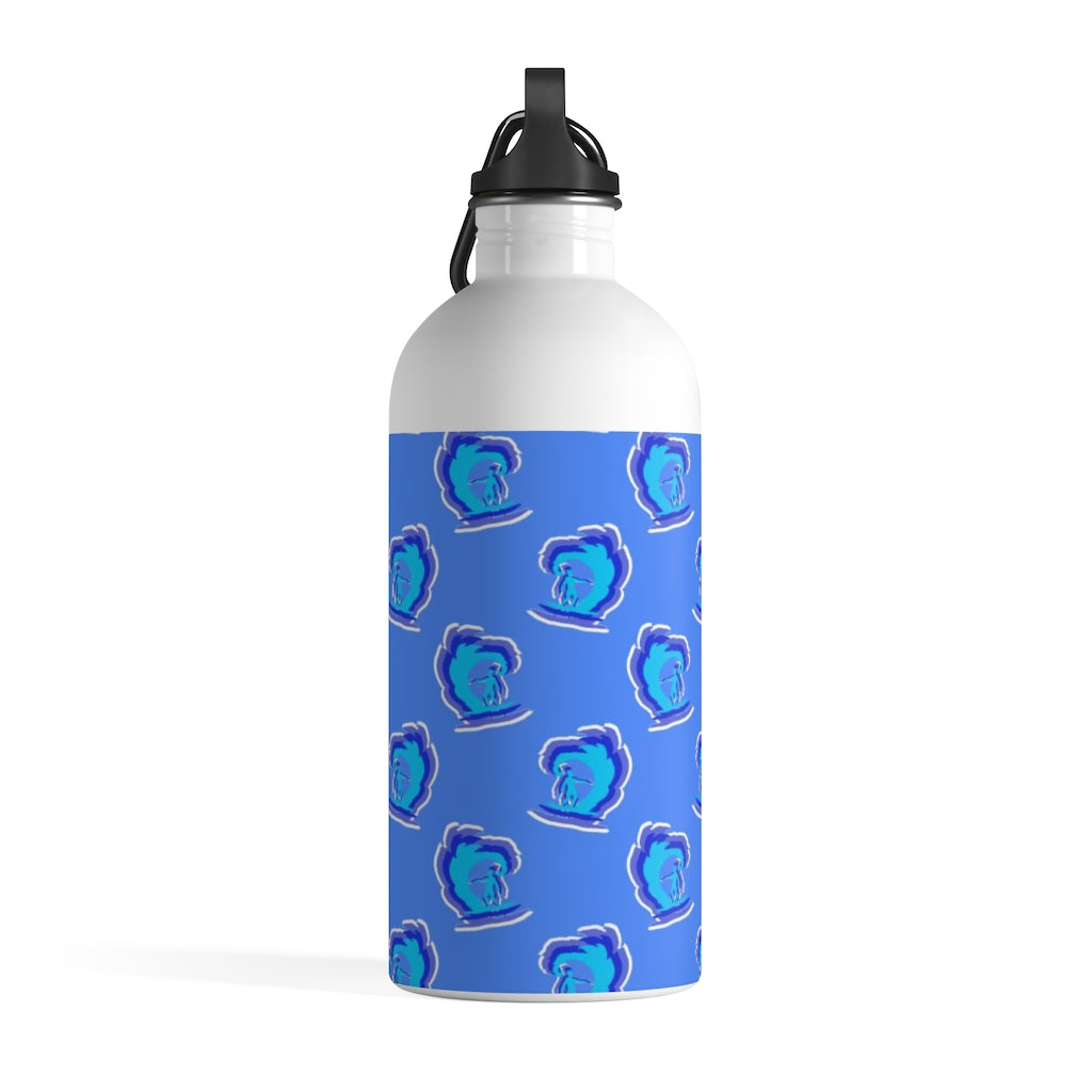 Surfer Pattern Stainless Steel Water Bottle