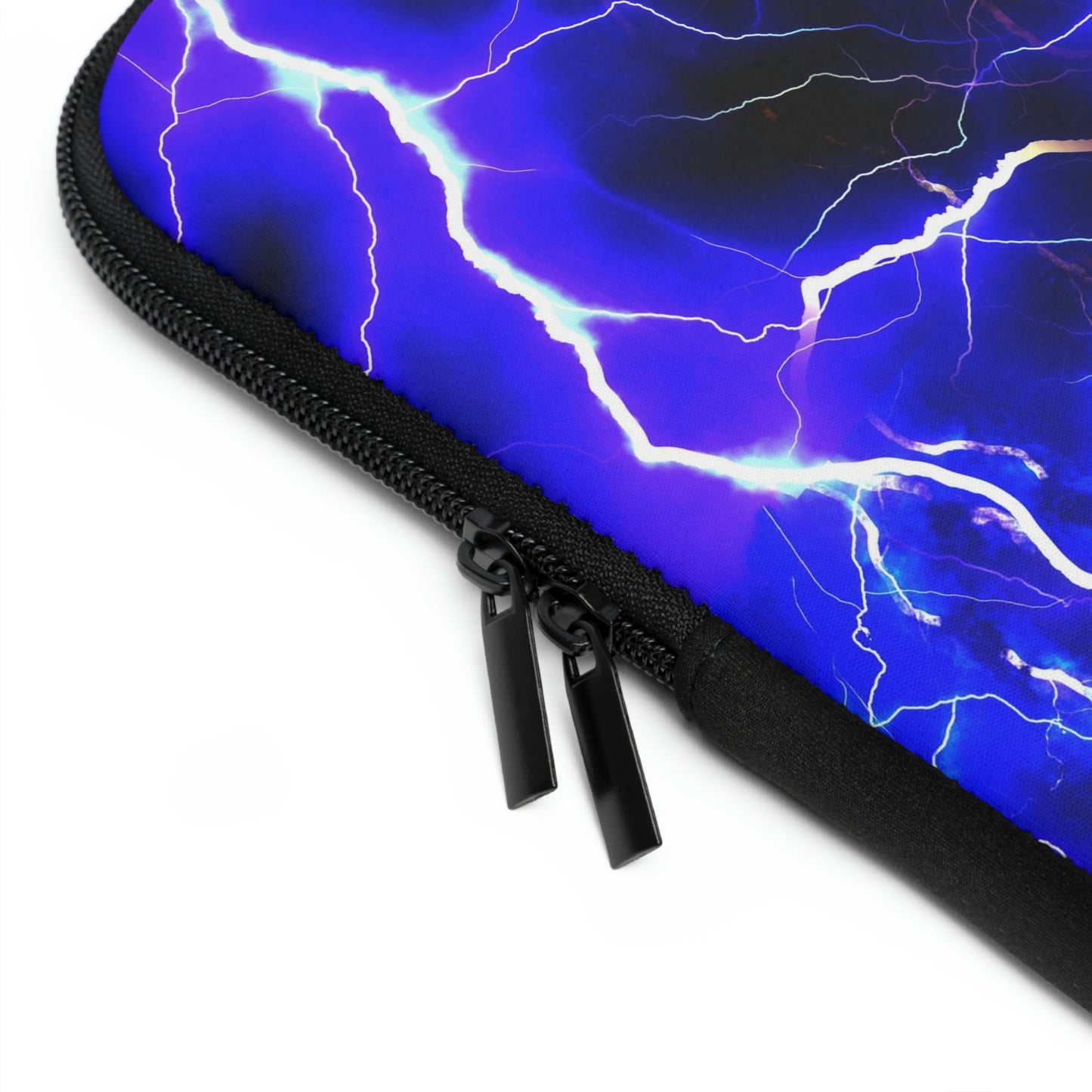 Blue Lightning Pattern Laptop Sleeve