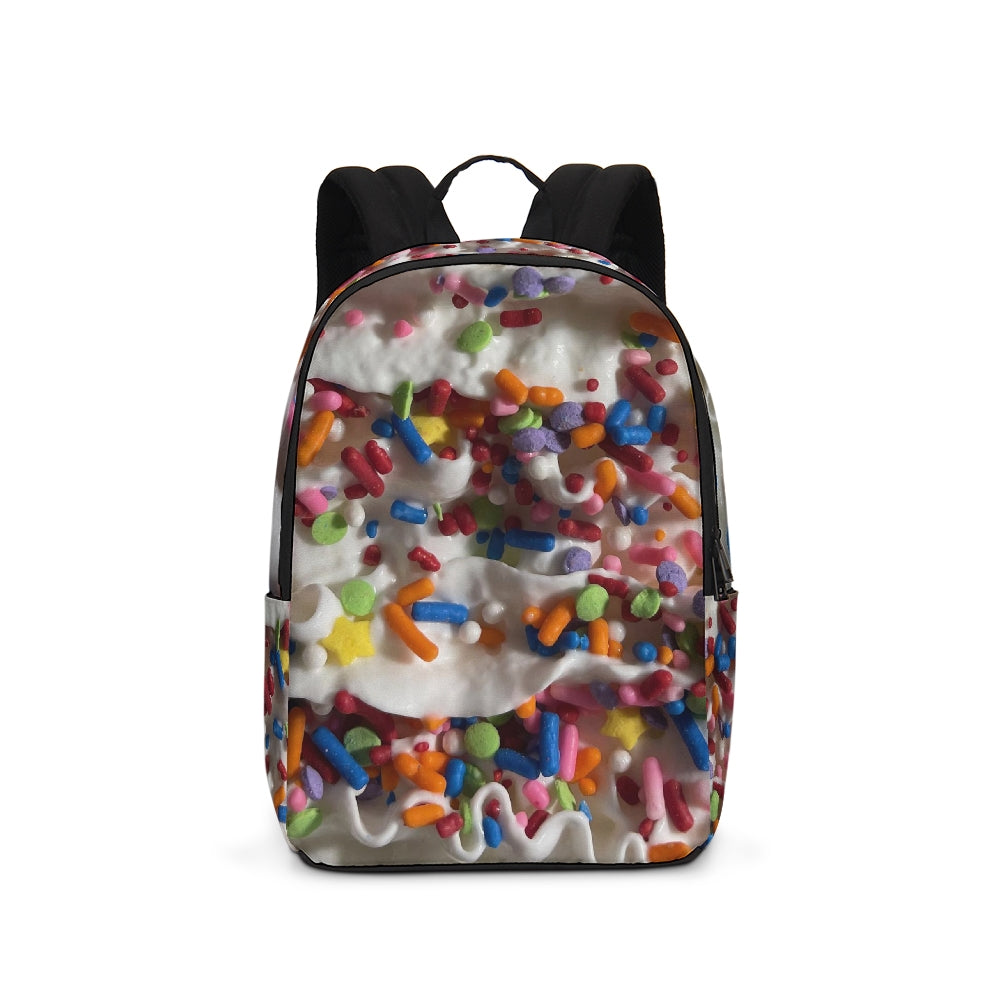 Rainbow Sprinkles On Whipped Cream Large Backpack