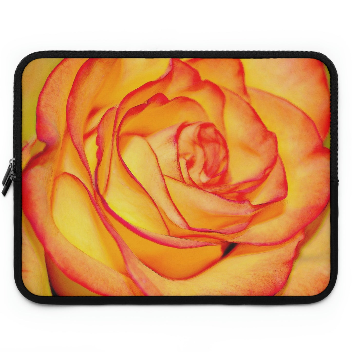 Bright Orange Rose Laptop Sleeve