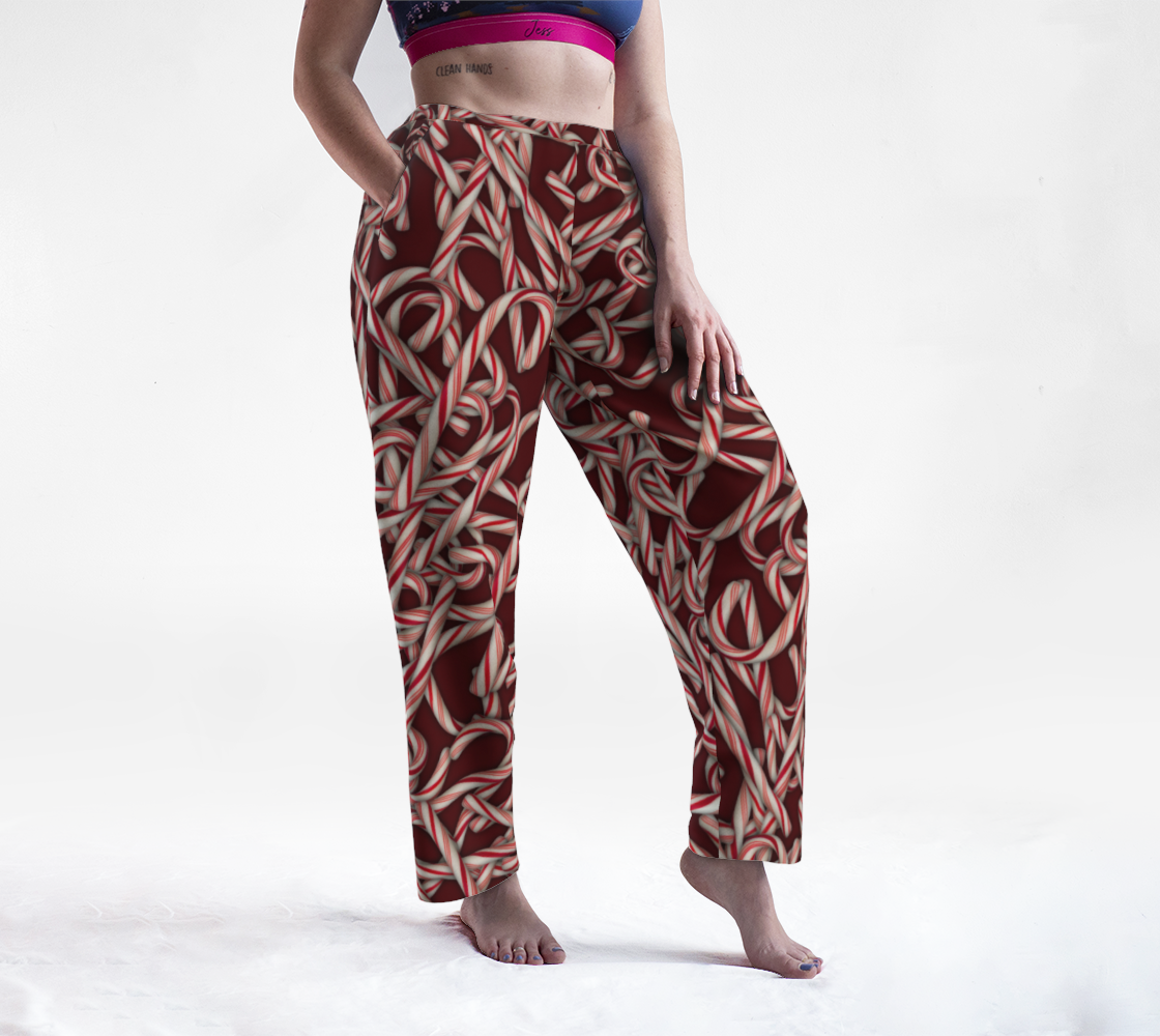 Candy Cane Pattern Lounge Pants