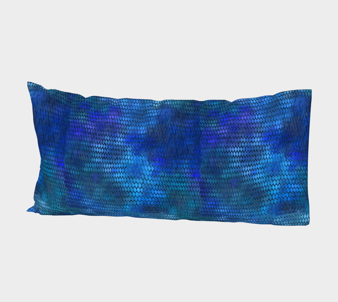 Blue Dragon Scales Bed Pillow Sleeve