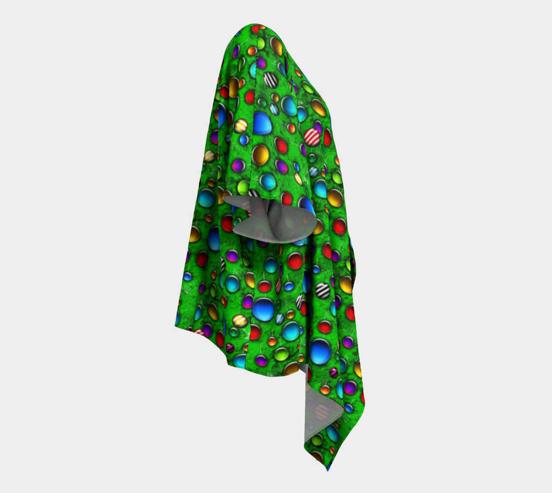 Wild Christmas Tree Draped Kimono