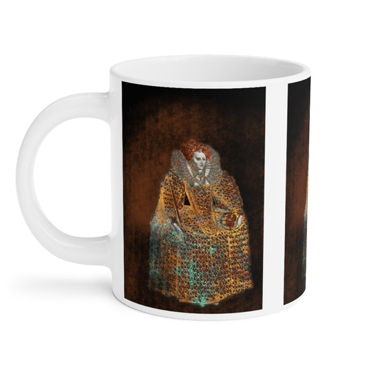 Elizabeth I In Gold Ceramic Mugs (11oz\15oz\20oz)