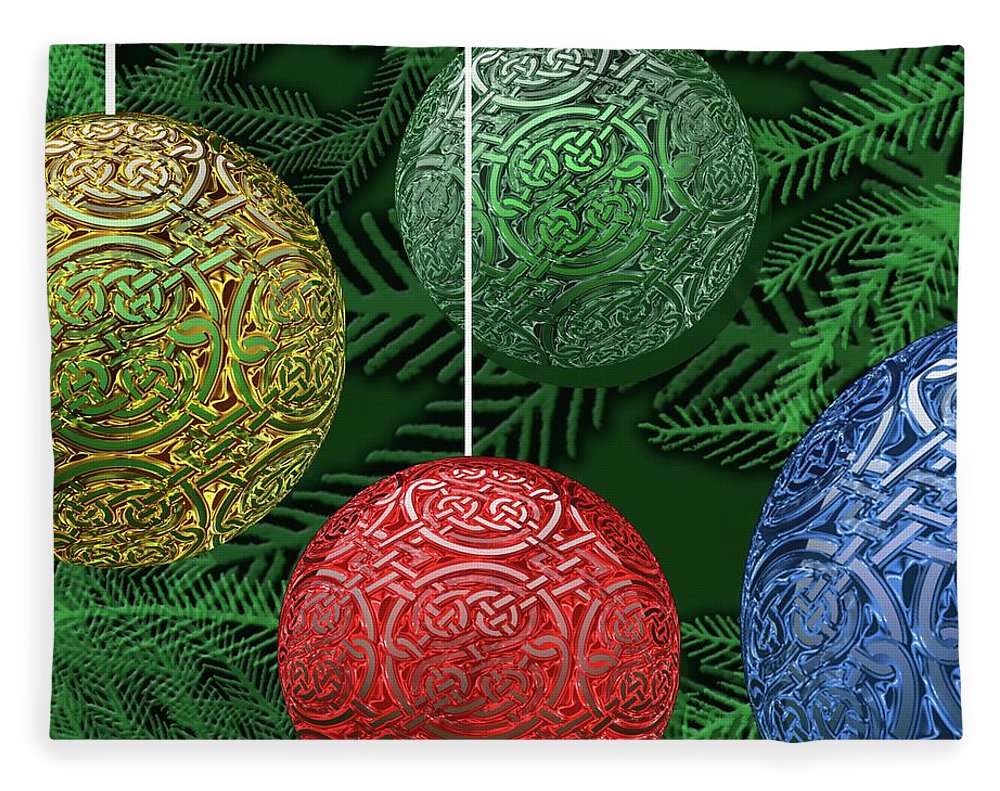 Celtic Christmas Ornaments - Blanket
