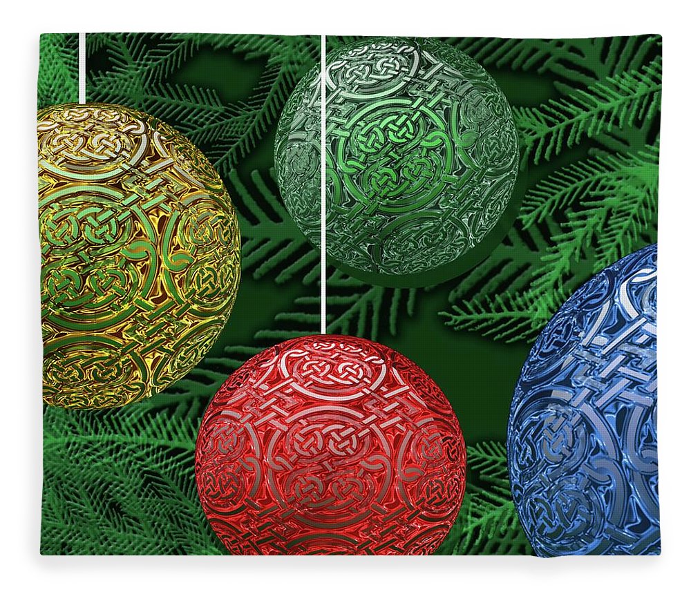 Celtic Christmas Ornaments - Blanket