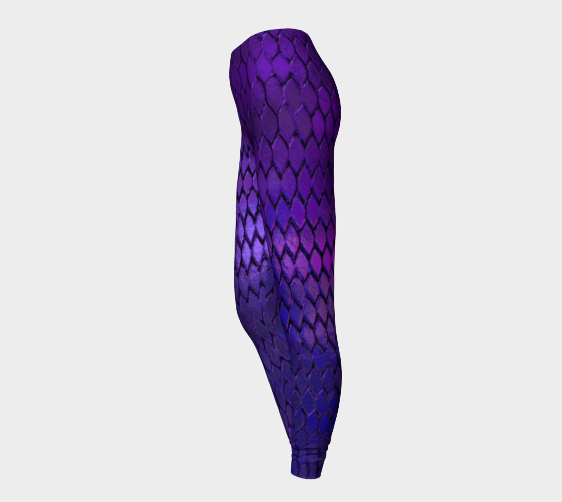Purple Dragon Scales Leggings