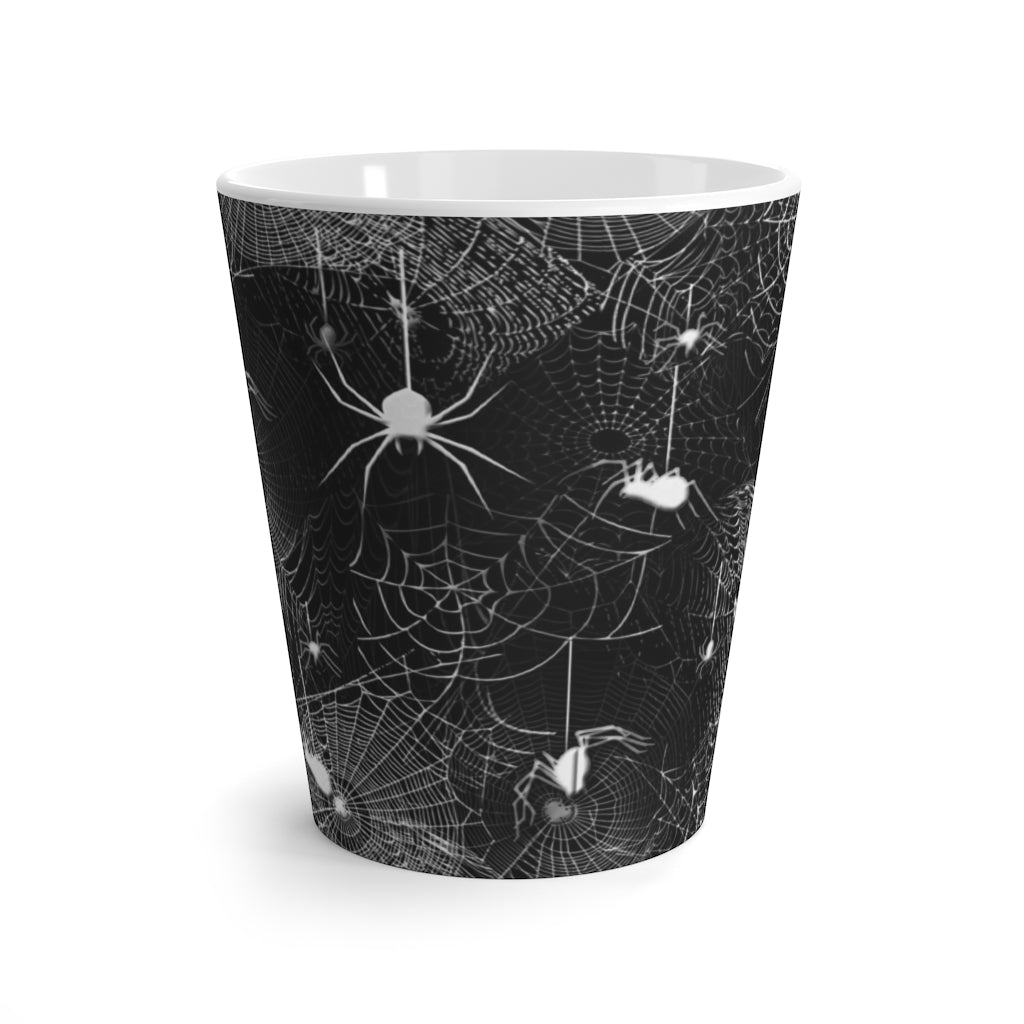 Spider Webs Latte mug