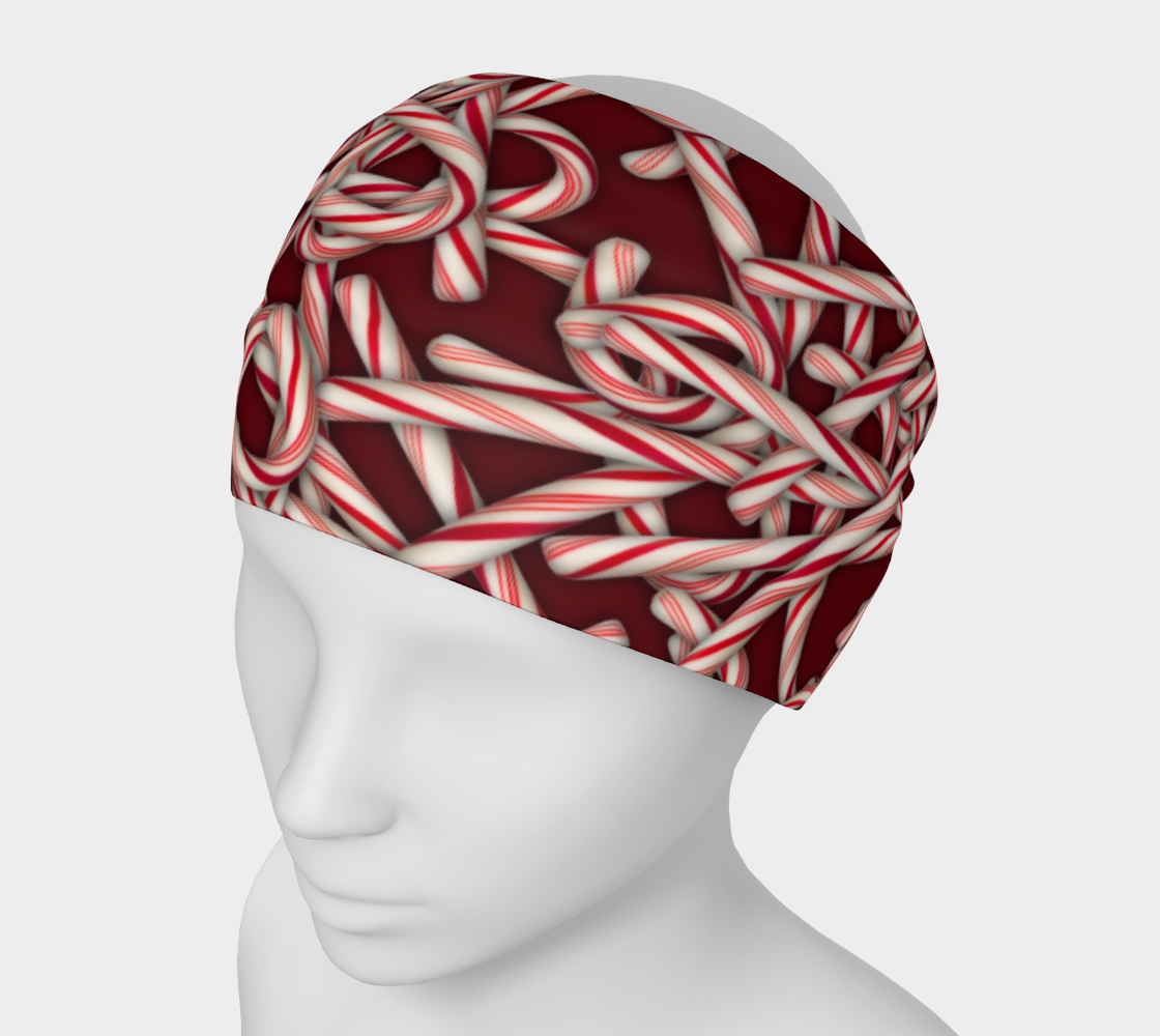 Candy Cane Collage Headband
