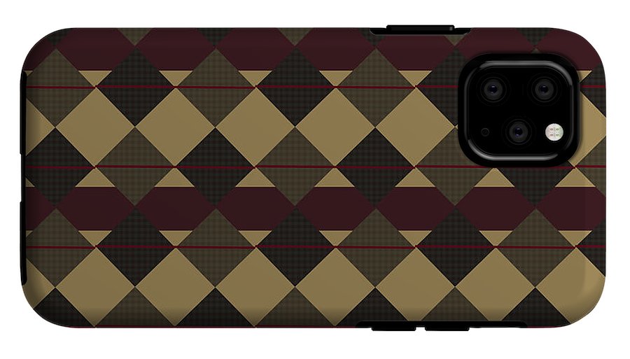 Checkered Brown Plaid - Phone Case