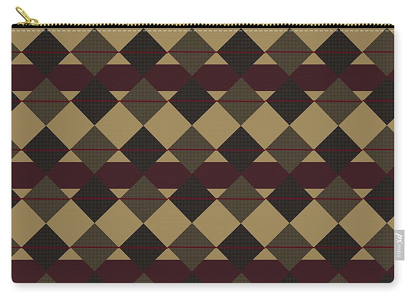 Checkered Brown Plaid - Carry-All Pouch