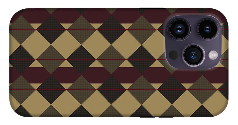 Checkered Brown Plaid - Phone Case