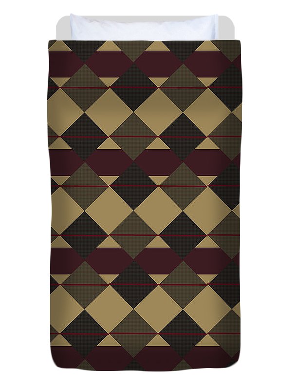 Checkered Brown Plaid - Duvet Cover