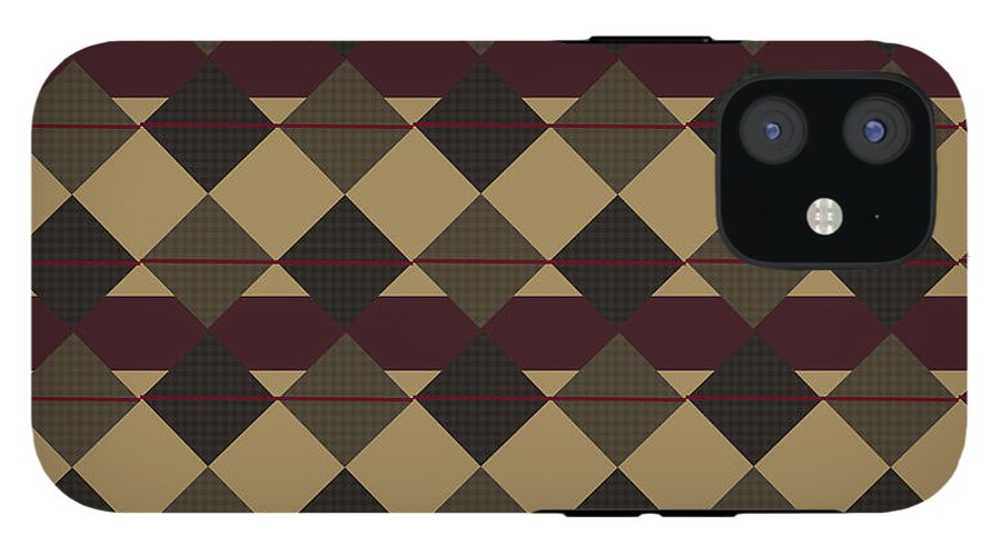 Checkered Brown Plaid - Phone Case