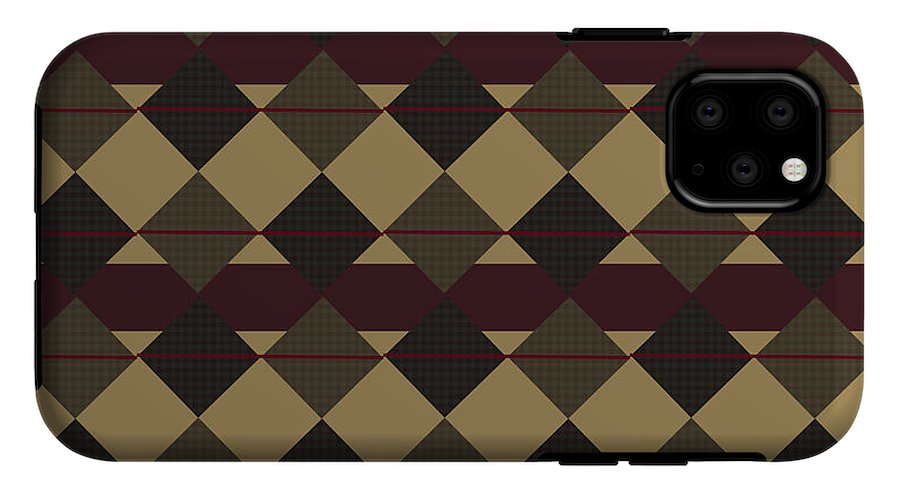 Checkered Brown Plaid - Phone Case