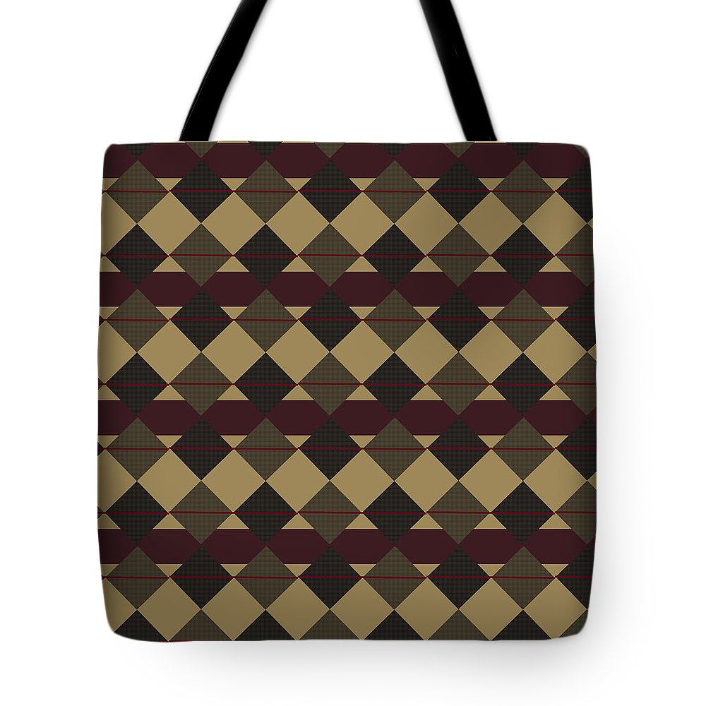 Checkered Brown Plaid - Tote Bag