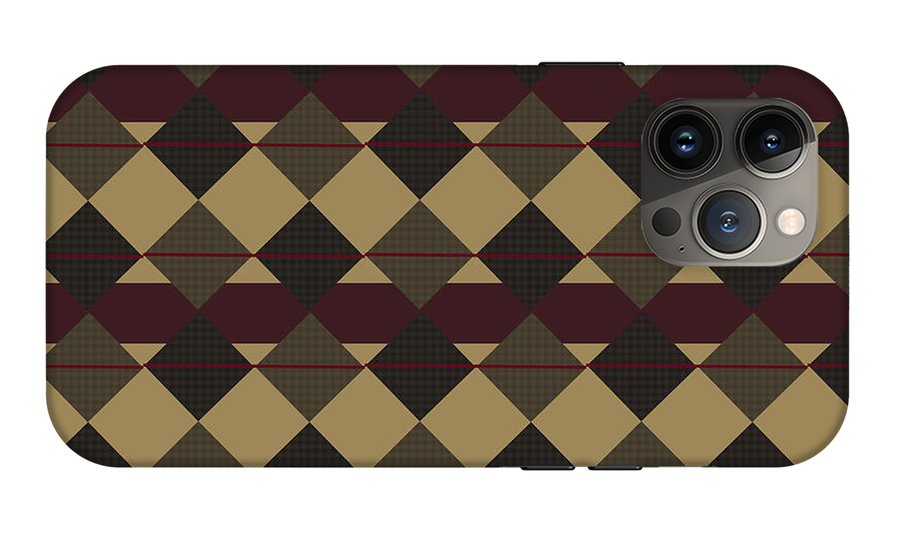 Checkered Brown Plaid - Phone Case