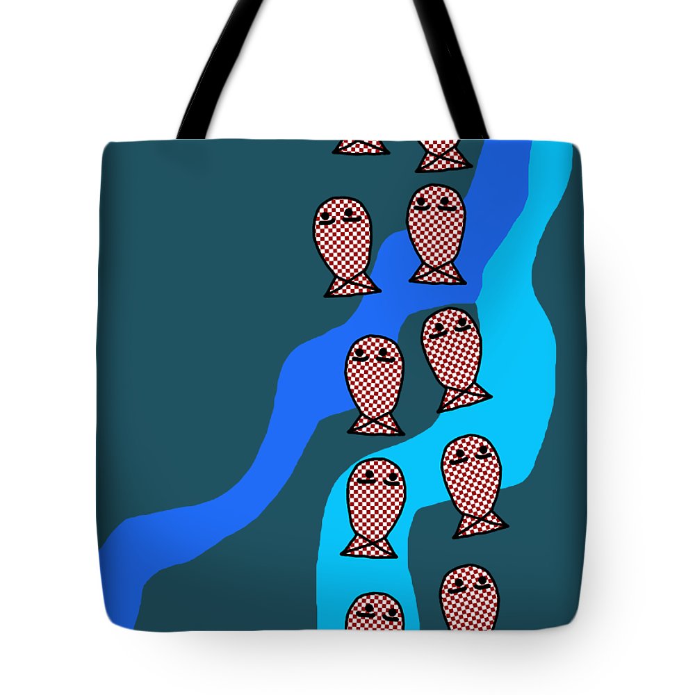 Checkered Fishies - Tote Bag