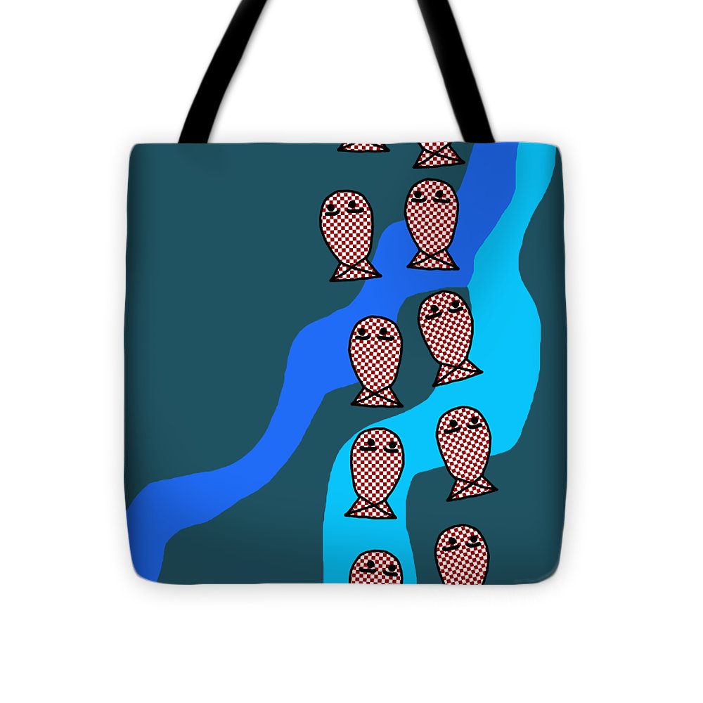 Checkered Fishies - Tote Bag