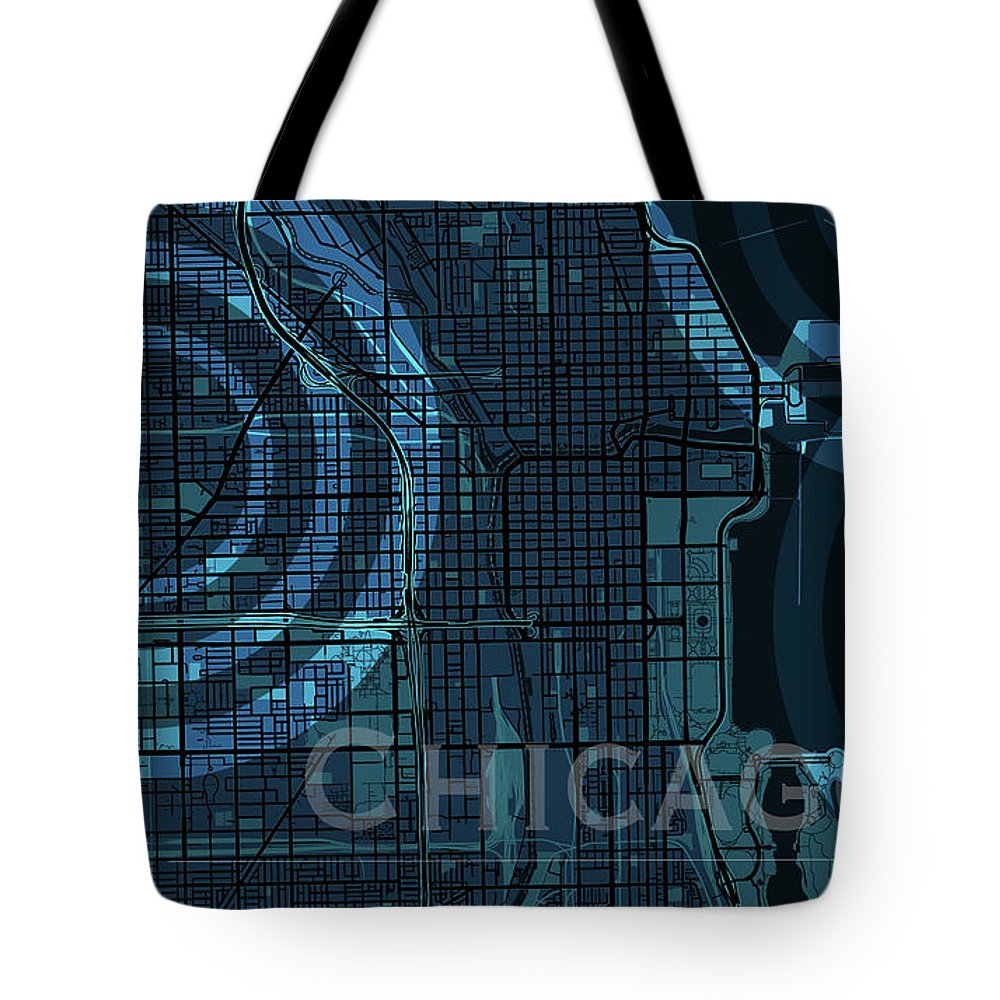 Chicago Map - Tote Bag