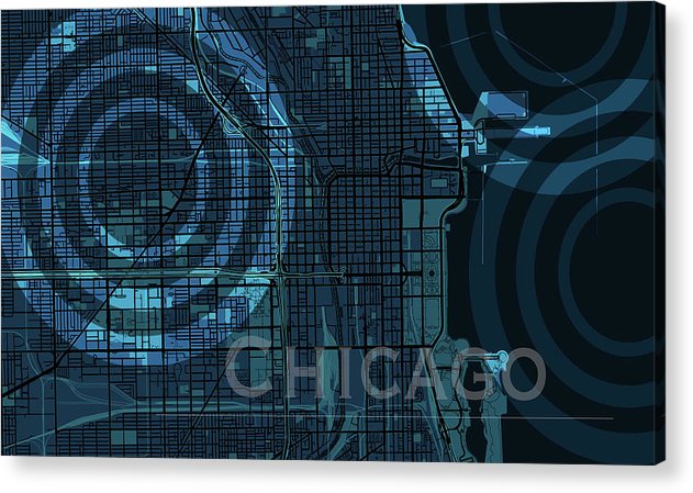 Chicago Map - Acrylic Print